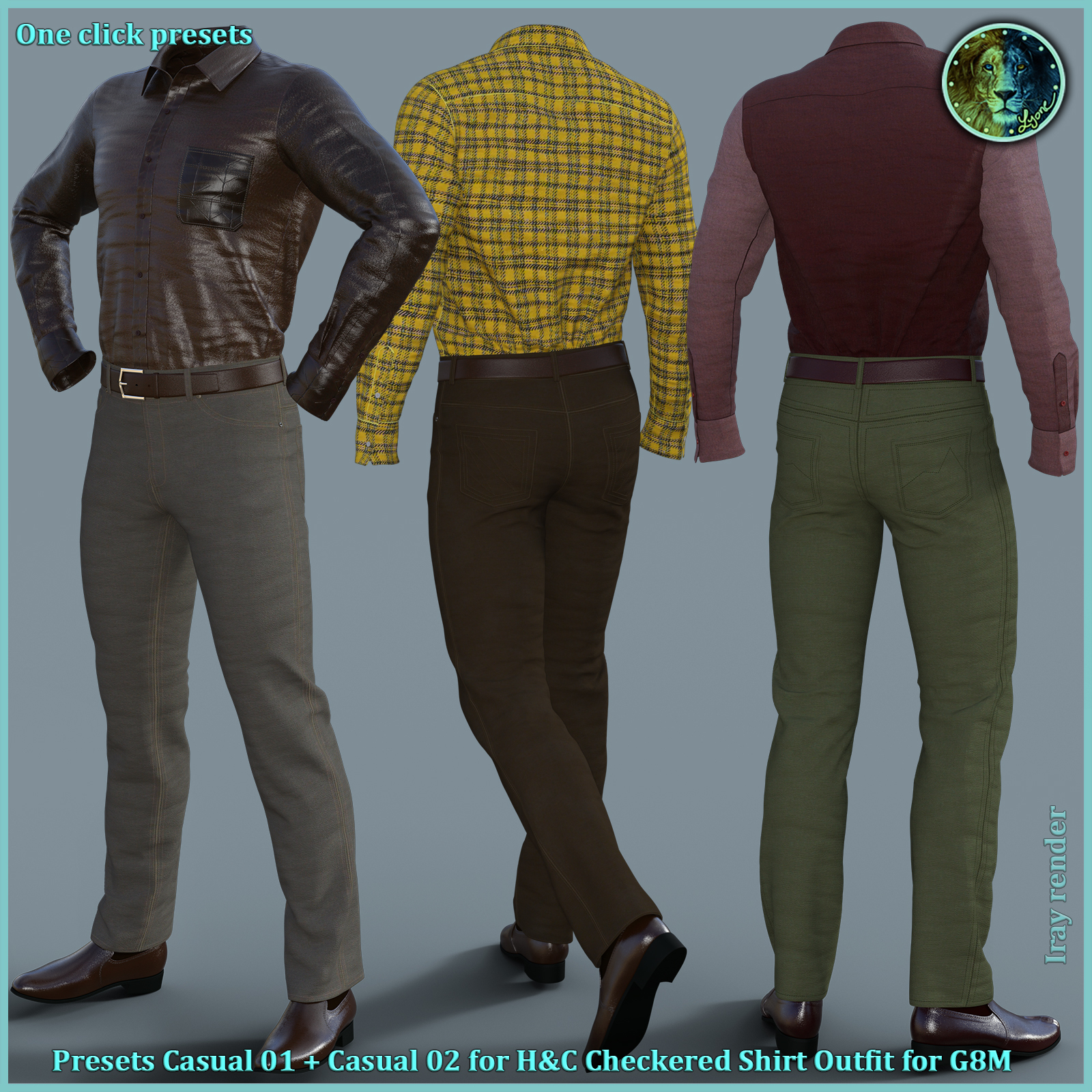 48 One click Presets for Casual 01 and Casual 02 by N/A