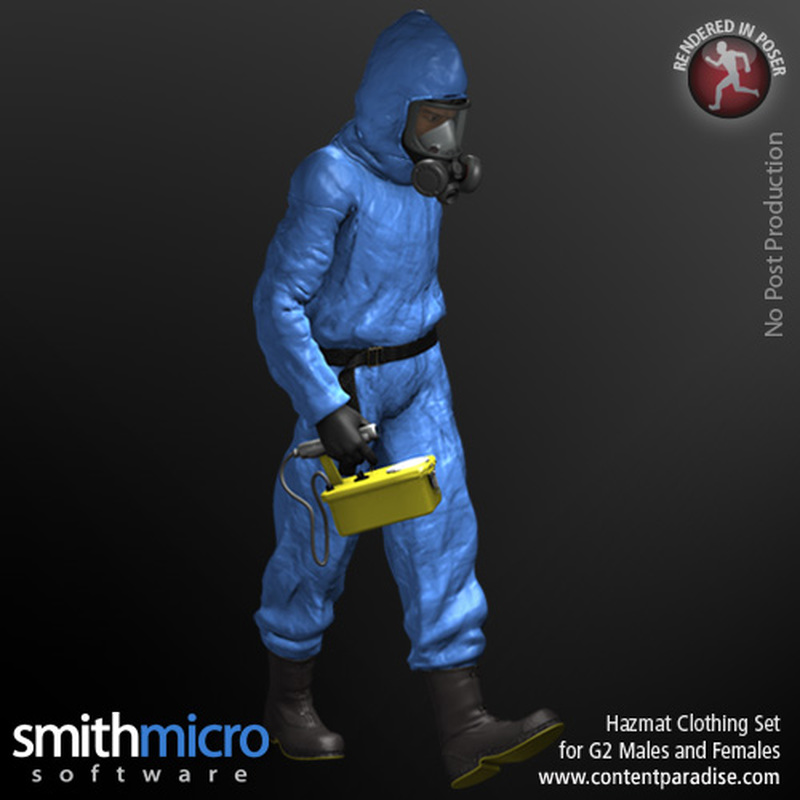 Hazardous Materials Clothing Set for G2 Males & Females by N/A