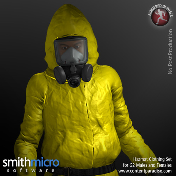 Hazardous Materials Clothing Set for G2 Males & Females by N/A