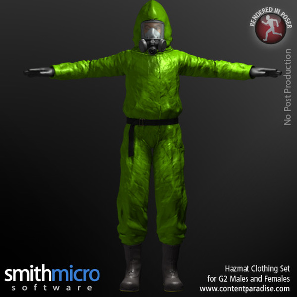 Hazardous Materials Clothing Set for G2 Males & Females by N/A