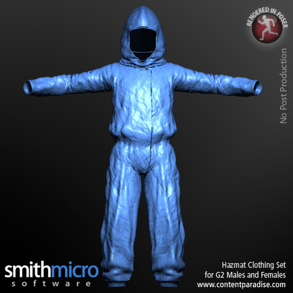 Hazardous Materials Clothing Set for G2 Males & Females by N/A