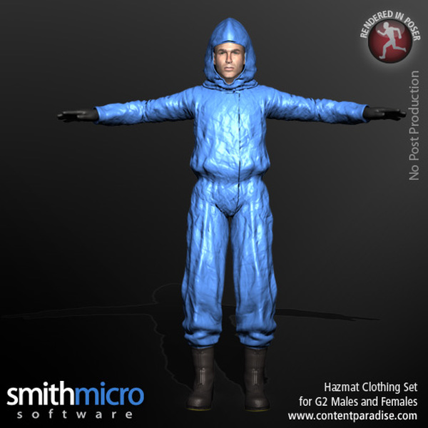 Hazardous Materials Clothing Set for G2 Males & Females by N/A