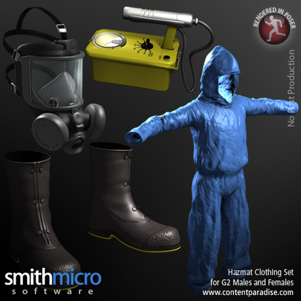 Hazardous Materials Clothing Set for G2 Males & Females by N/A