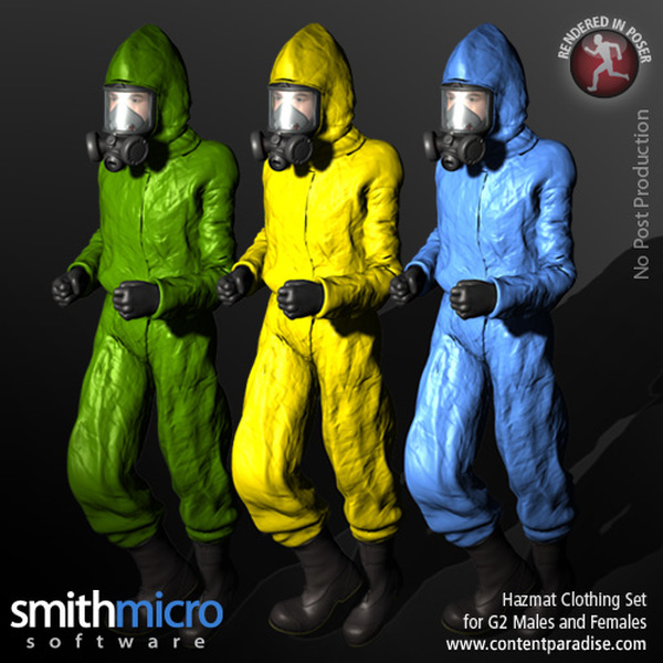 Hazardous Materials Clothing Set for G2 Males & Females by N/A