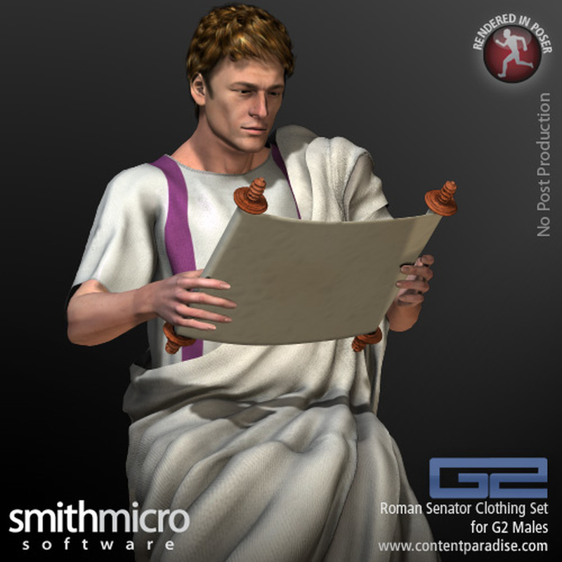 Roman Senator Clothing Set for the G2 Males (Great Rulers Series) by N/A