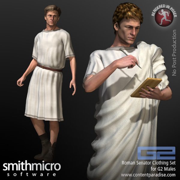 Roman Senator Clothing Set for the G2 Males (Great Rulers Series) by N/A