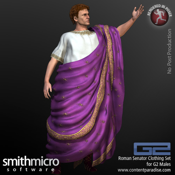 Roman Senator Clothing Set for the G2 Males (Great Rulers Series) by N/A