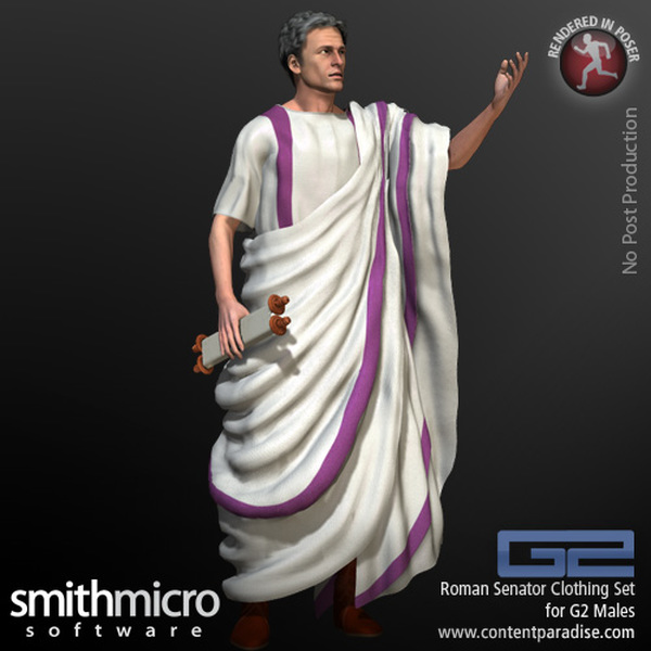 Roman Senator Clothing Set for the G2 Males (Great Rulers Series) by N/A