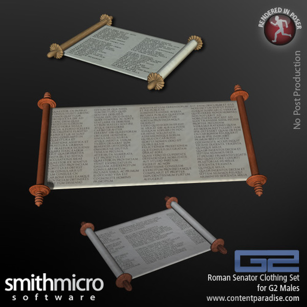 Roman Senator Clothing Set for the G2 Males (Great Rulers Series) by N/A