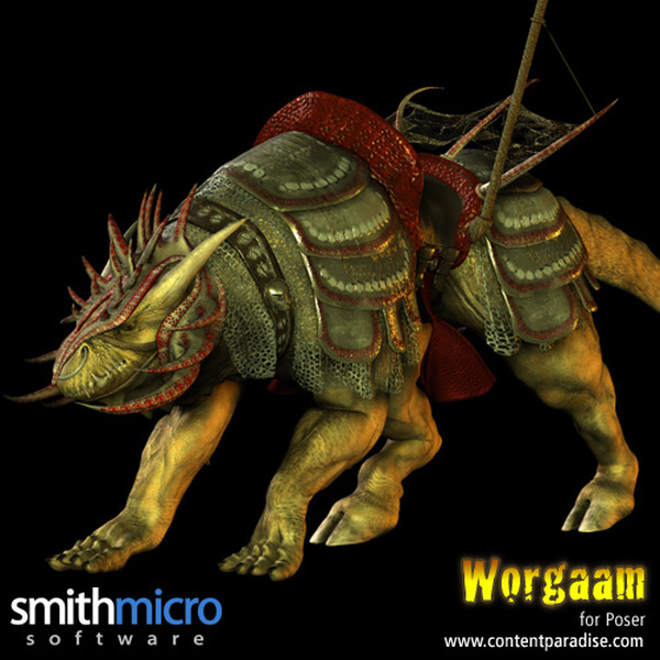 Worgaam Orc Beast of Burden Figure by N/A