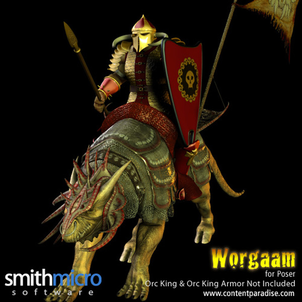 Worgaam Orc Beast of Burden Figure by N/A