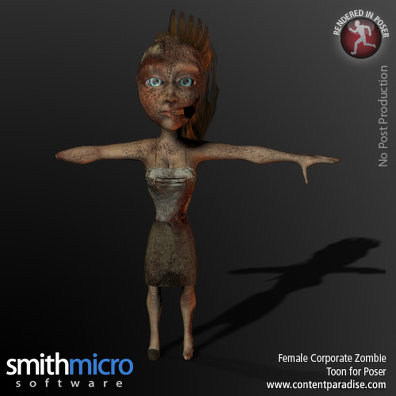 Toon Female Corporate Zombie by N/A