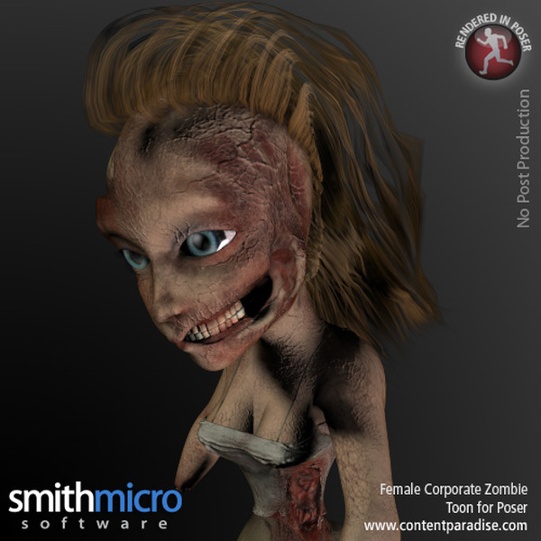 Toon Female Corporate Zombie by N/A