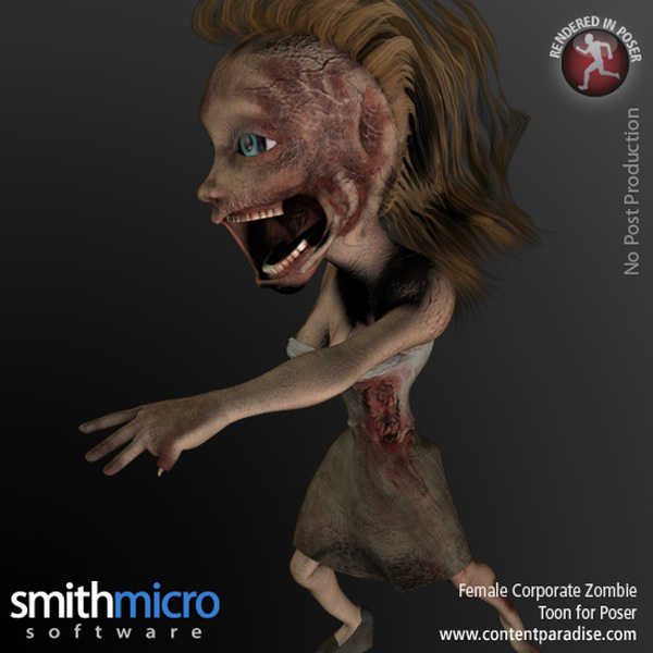 Toon Female Corporate Zombie by N/A