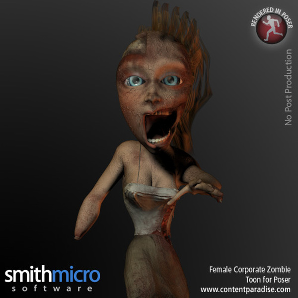 Toon Female Corporate Zombie by N/A