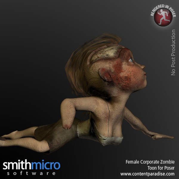 Toon Female Corporate Zombie by N/A