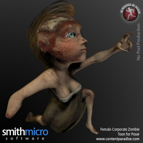 Toon Female Corporate Zombie by N/A