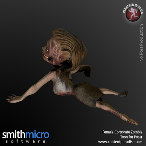 Toon Female Corporate Zombie by N/A