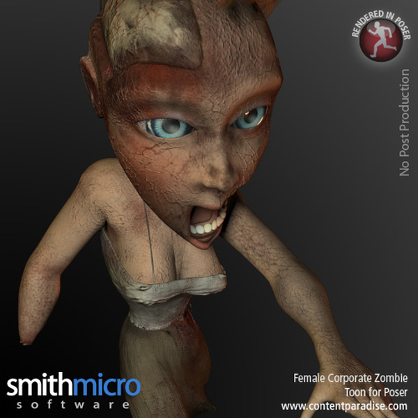 Toon Female Corporate Zombie by N/A