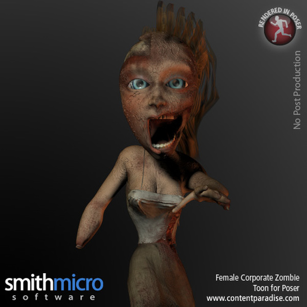 Toon Female Corporate Zombie by N/A
