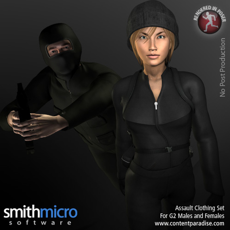 Assault Clothing Set for G2 FEMALE Figures (Secret Agent Series) by N/A