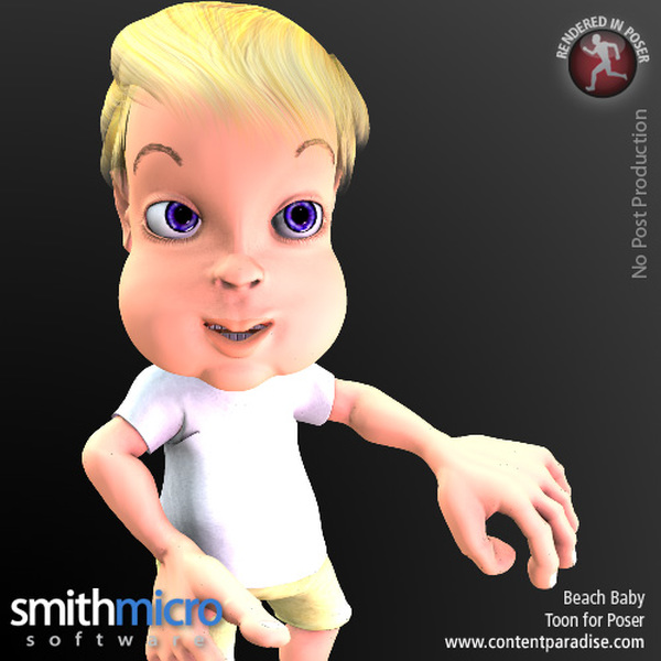Beach Baby Toon by N/A