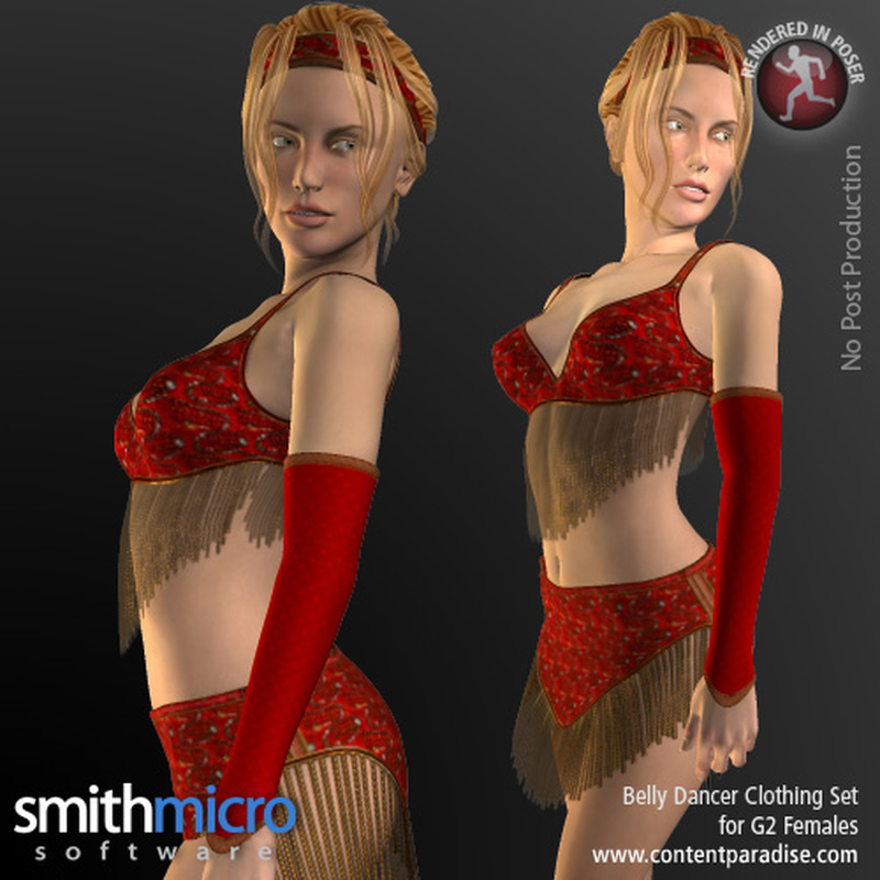 Belly Dancer Clothing Set for G2 Females by N/A