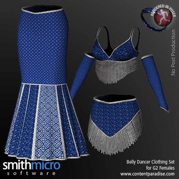 Belly Dancer Clothing Set for G2 Females by N/A