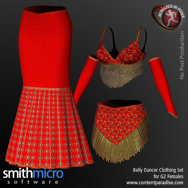 Belly Dancer Clothing Set for G2 Females by N/A