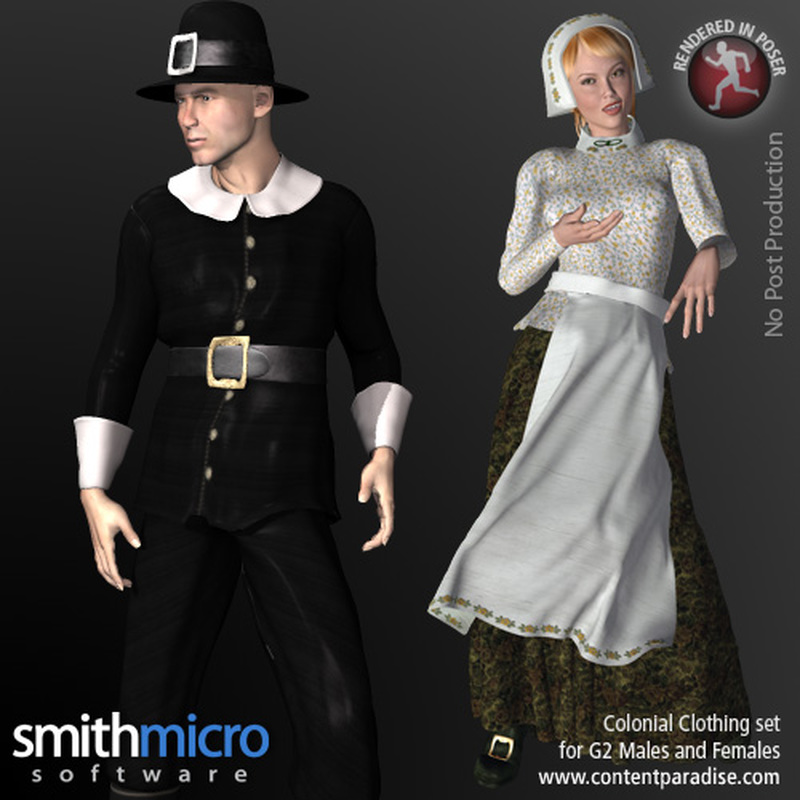 Colonial Clothing for G2 Figures (Time Travel Series) by N/A