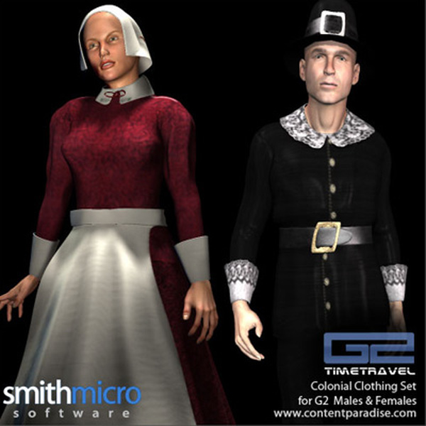 Colonial Clothing for G2 Figures (Time Travel Series) by N/A