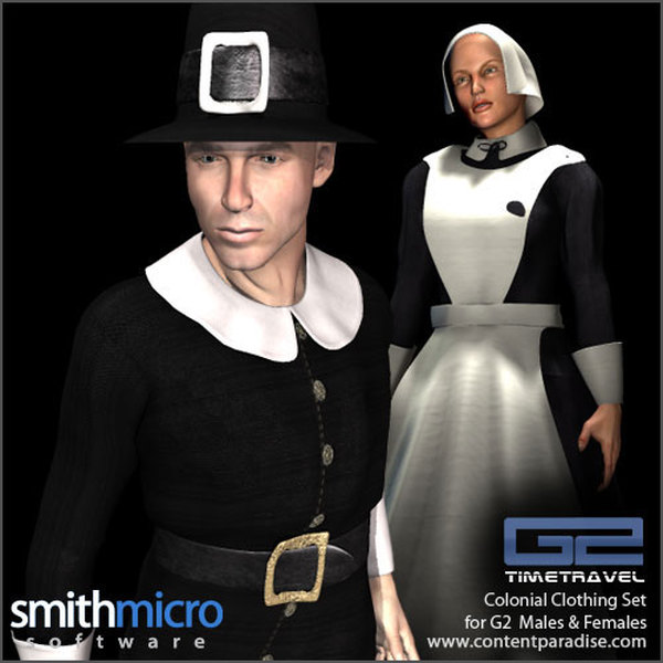 Colonial Clothing for G2 Figures (Time Travel Series) by N/A