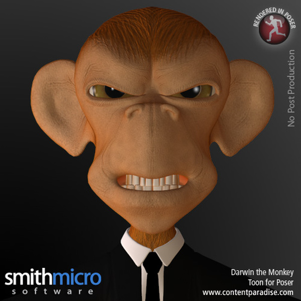 Darwin Toon Monkey by N/A
