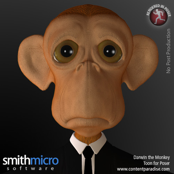 Darwin Toon Monkey by N/A