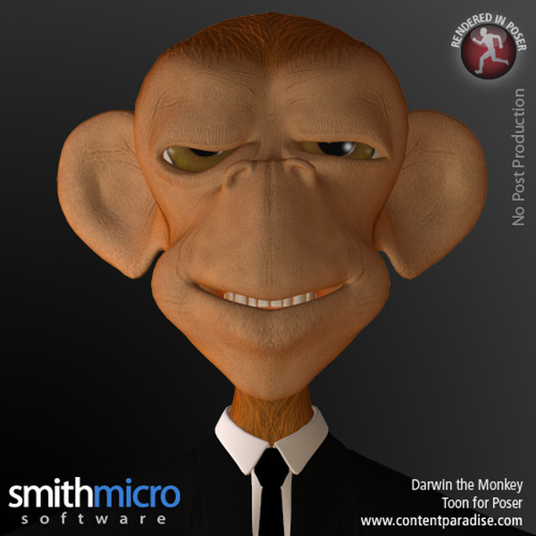 Darwin Toon Monkey by N/A