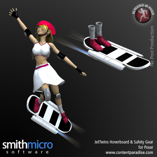 Hoverboard with Safety Gear (Jet Twins Series) by N/A
