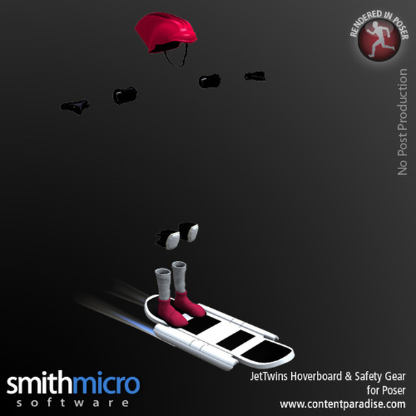 Hoverboard with Safety Gear (Jet Twins Series) by N/A