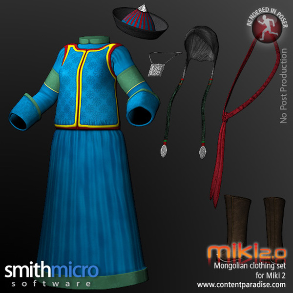 Mongolian Clothing Set for Miki 2.0 by N/A