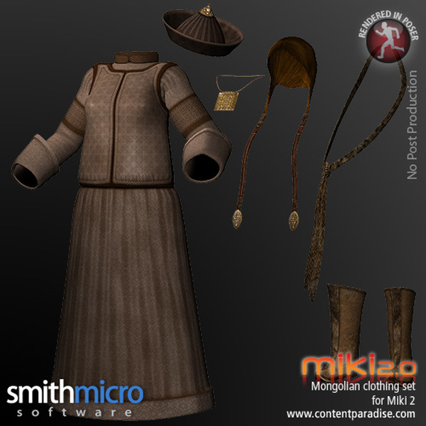 Mongolian Clothing Set for Miki 2.0 by N/A