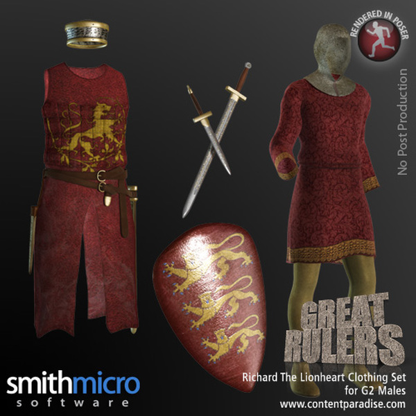 King Richard the Lionhearted Clothing Set for the G2 Males (Great Rulers) by N/A