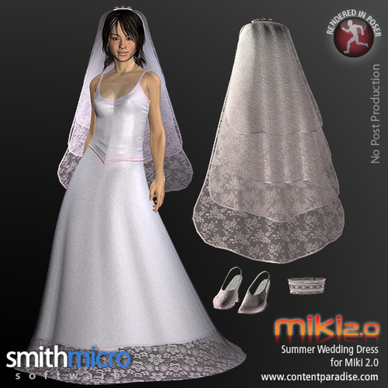 Summer Wedding Dress for Miki 2.0 by N/A
