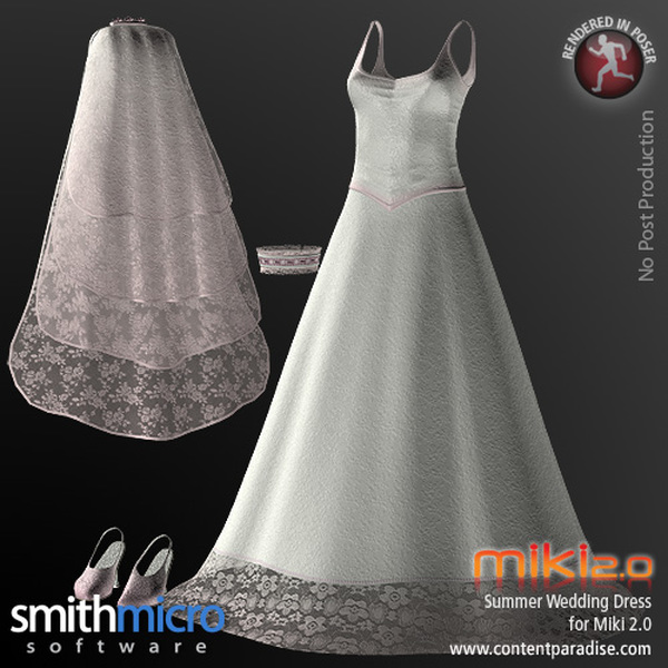 Summer Wedding Dress for Miki 2.0 by N/A
