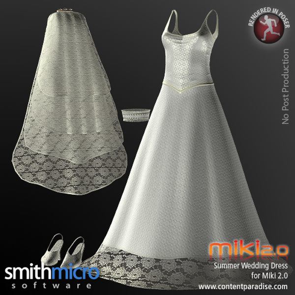 Summer Wedding Dress for Miki 2.0 by N/A