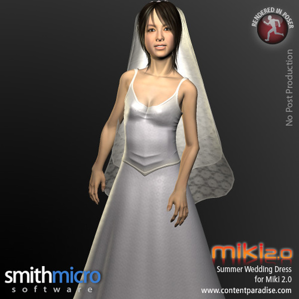 Summer Wedding Dress for Miki 2.0 by N/A