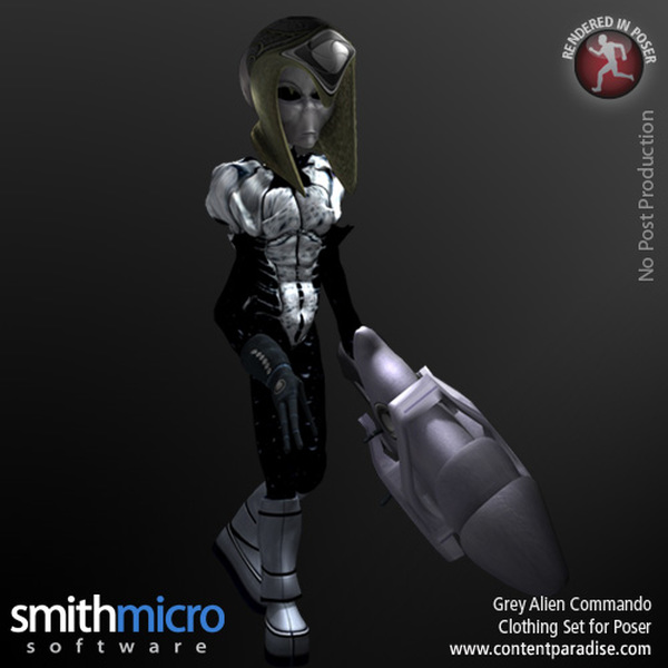 Grey Alien Commando by N/A