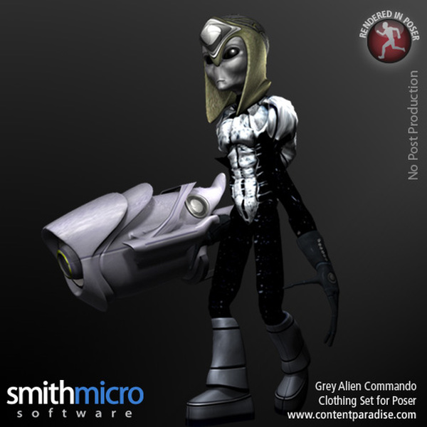 Grey Alien Commando by N/A
