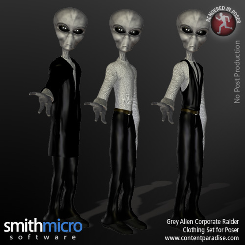 Grey Alien Corporate Raider by N/A