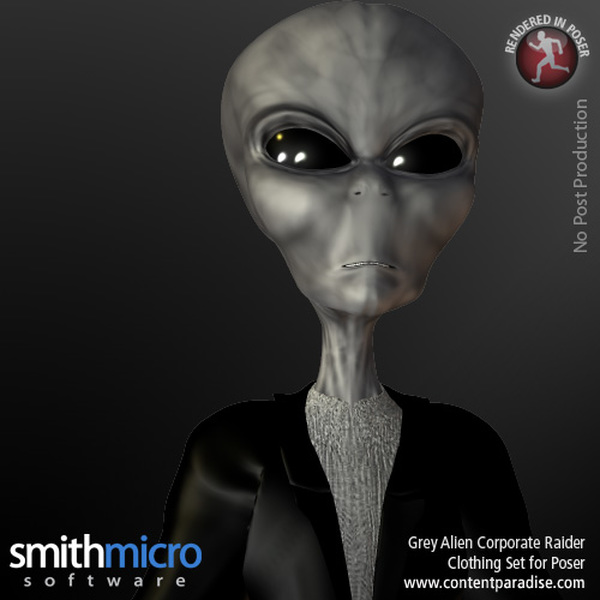 Grey Alien Corporate Raider by N/A