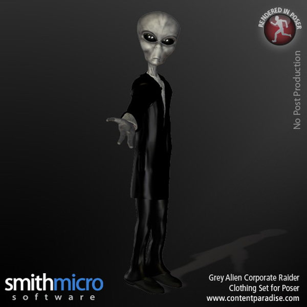Grey Alien Corporate Raider by N/A