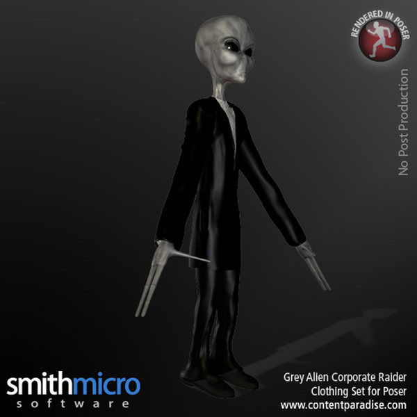 Grey Alien Corporate Raider by N/A